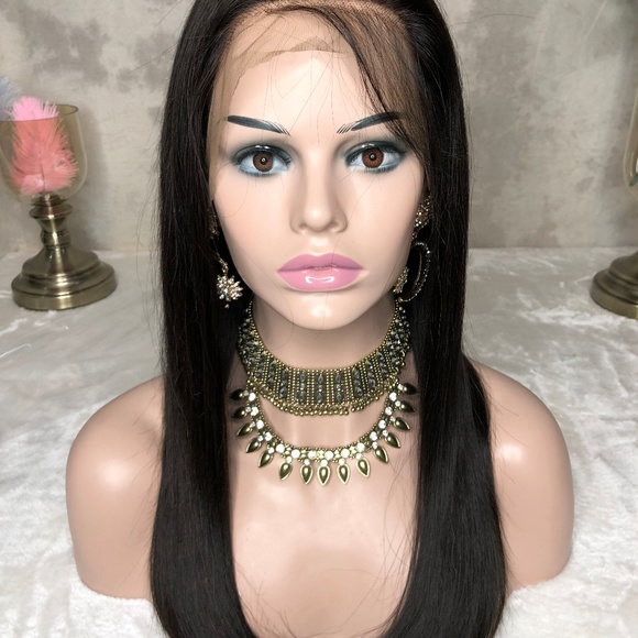 Natural color  full lace wig main image 4